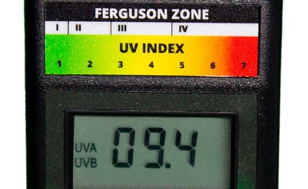 Результаты замеров ультрафиолетовых ламп (УФ-индекс)