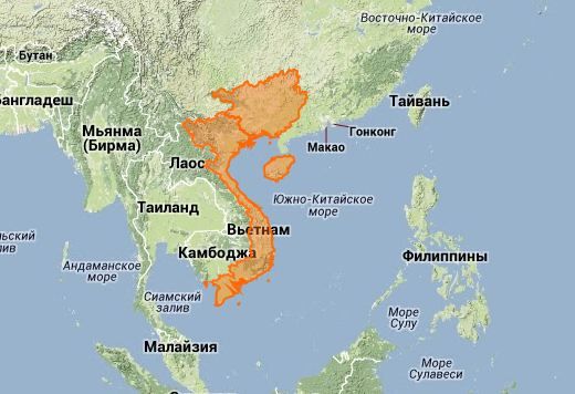 Какие острова расположены в восточной азии. Границы полуострова Индокитай. Горы полуострова Индокитай. Полуостров Индокитай на карте Азии.
